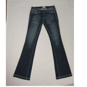 ANTIK DENIM Women's Bootcut Jeans‎ Embellished Pockets Dark Wash Size 27